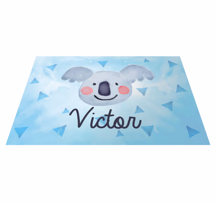 çocuklar için koala isimli kişiselleştirilmiş servis altlıkları - TenStickers