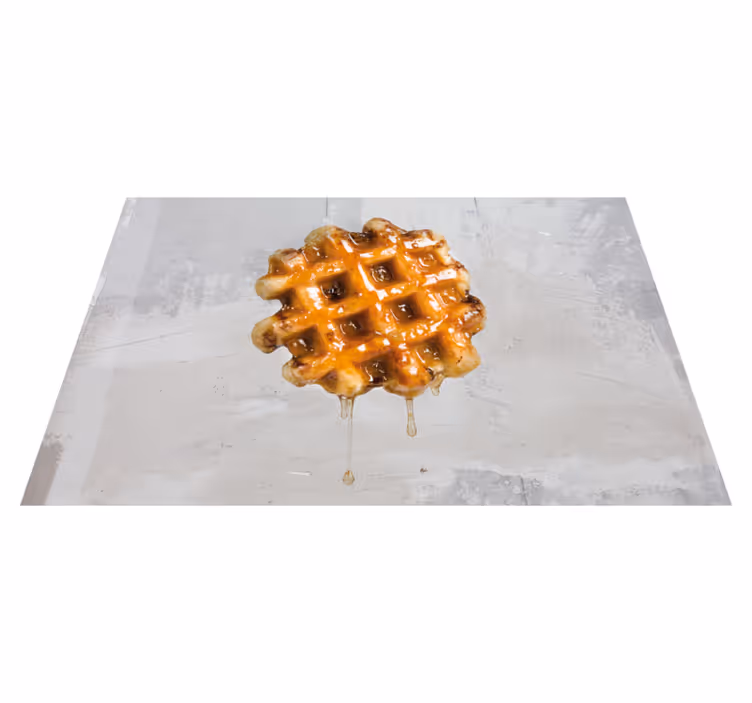 Orijinal amerikan servis altın Şurup waffle - TenStickers