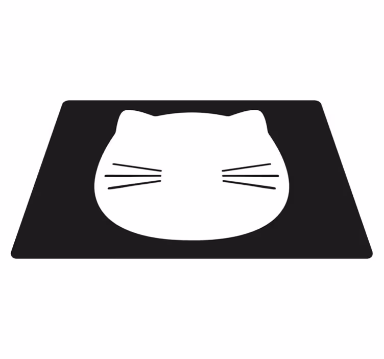 Kedi şekli orijinal servis altlıkları - TenStickers