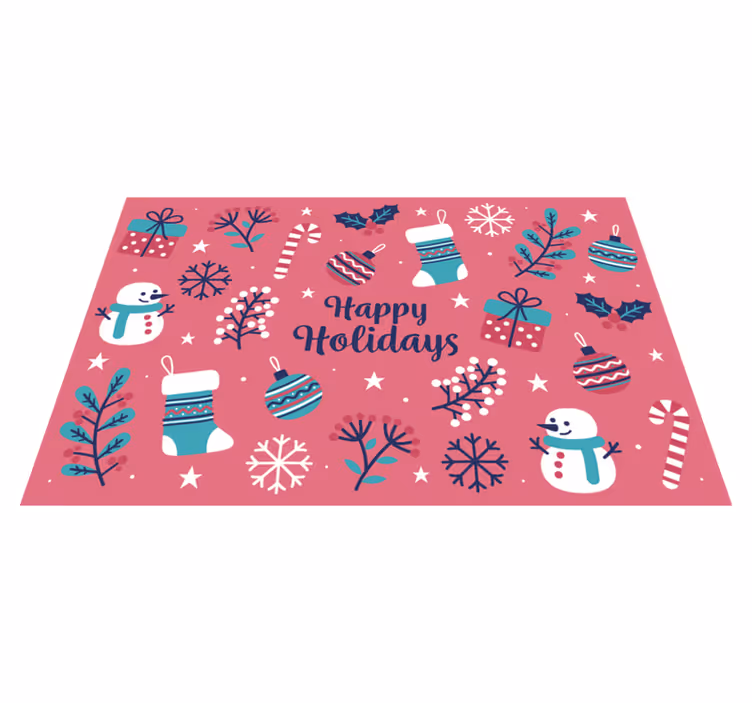 Noel amerikan servis - eğlenceli noel desenleri - TenStickers