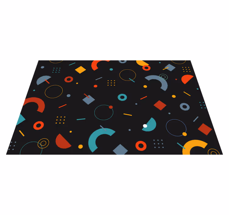 Modern amerikan servis - geometrik renkli desen - TenStickers