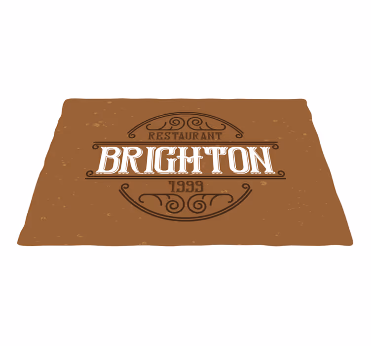 Metni amerikan servis - brighton restoran logosu - TenStickers