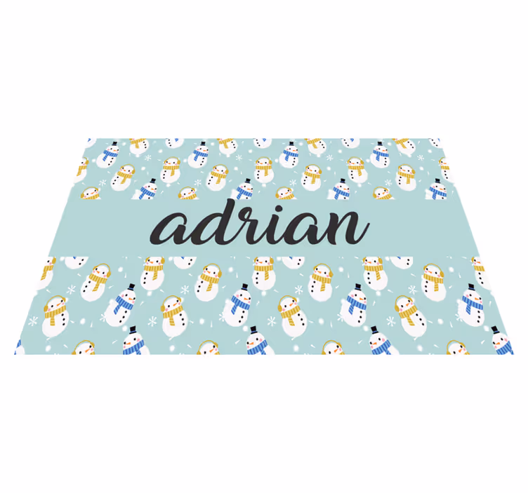 Noel amerikan servis kişiye Özel kardan adam tasarımı - TenStickers