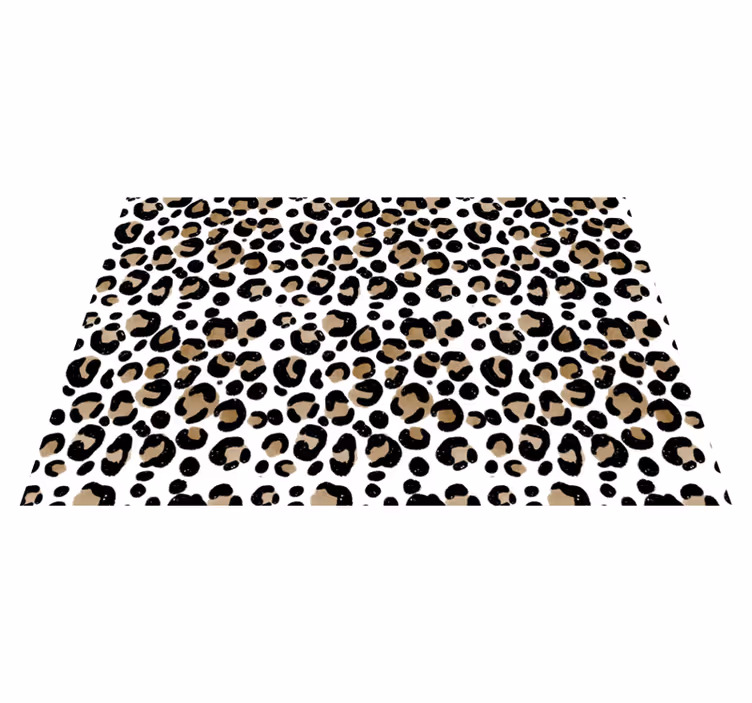 Leopar desenli restoran placemats - TenStickers