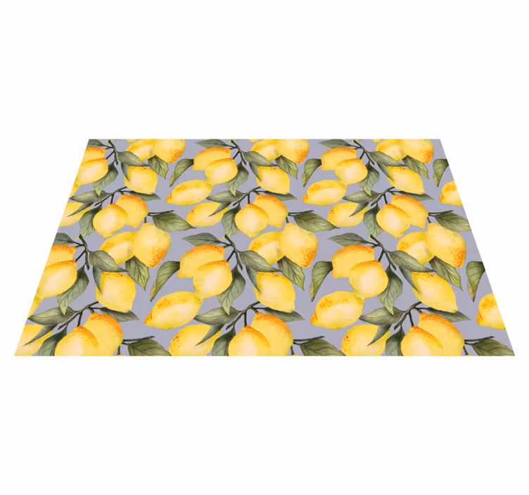 Limon temalı motif orijinal amerikan servis - TenStickers