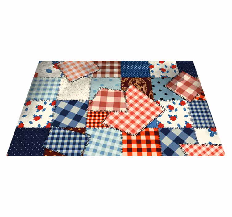 Patchwork farklı desenler orijinal placemats - TenStickers