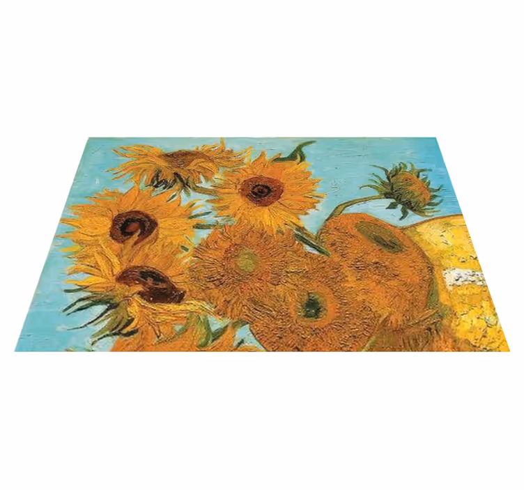 Van gogh'un ayçiçekleri çiçek servis altlıkları - TenStickers