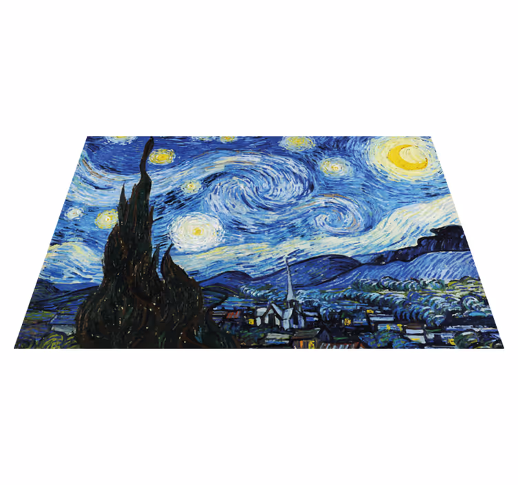 Van gogh'un yıldızlı gecesi orijinal servis altlıkları - TenStickers