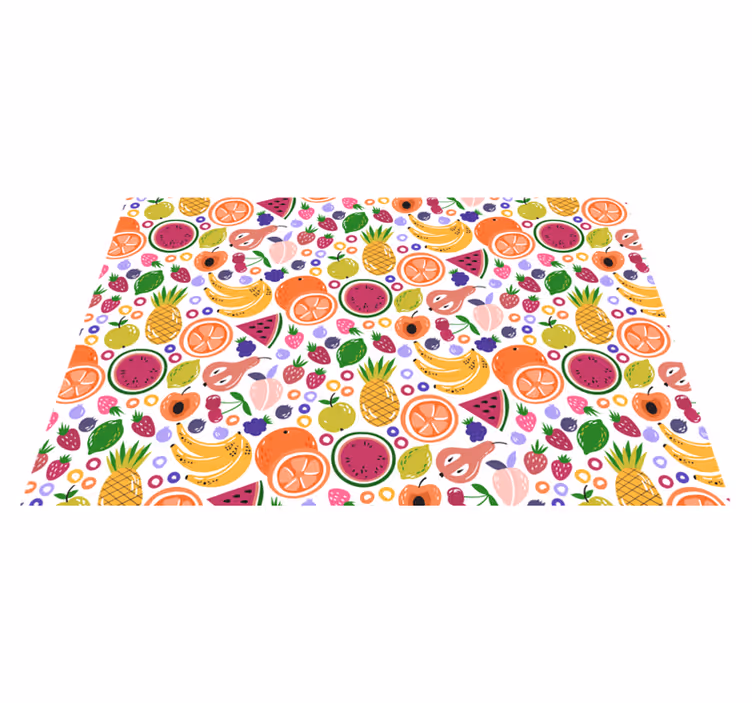 Çocuk amerikan servis - meyve desenli baskı - TenStickers