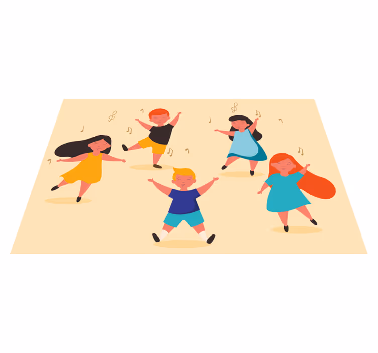 Ev placemats dans çocuklar - TenStickers