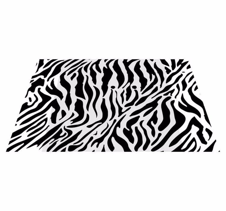 Siyah-beyaz desen ev placemats - TenStickers