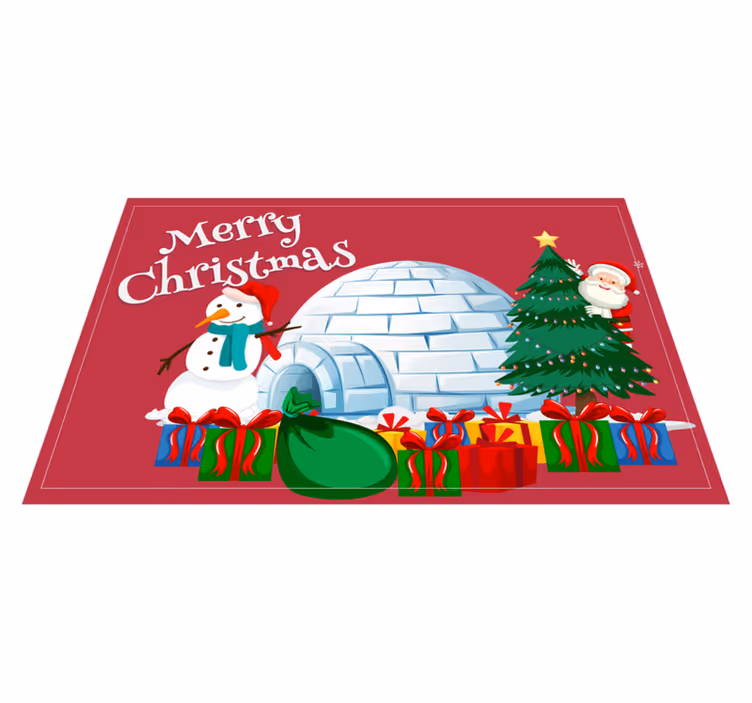 Noel amerikan servis - Şenlikli tatil manzarası - TenStickers