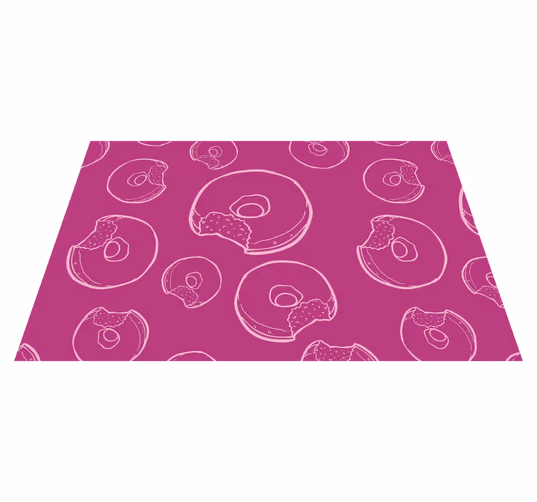 Orijinal amerikan servis renkli donut deseni - TenStickers