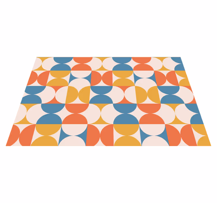 Modern amerikan servis - geometrik renk daireleri - TenStickers