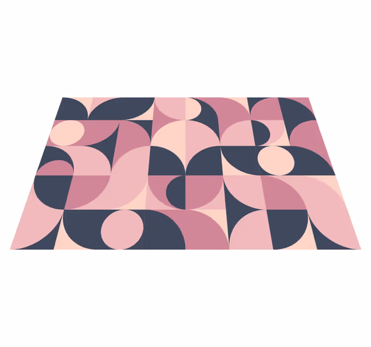 Modern amerikan servis - kavisli geometrik desenler - TenStickers