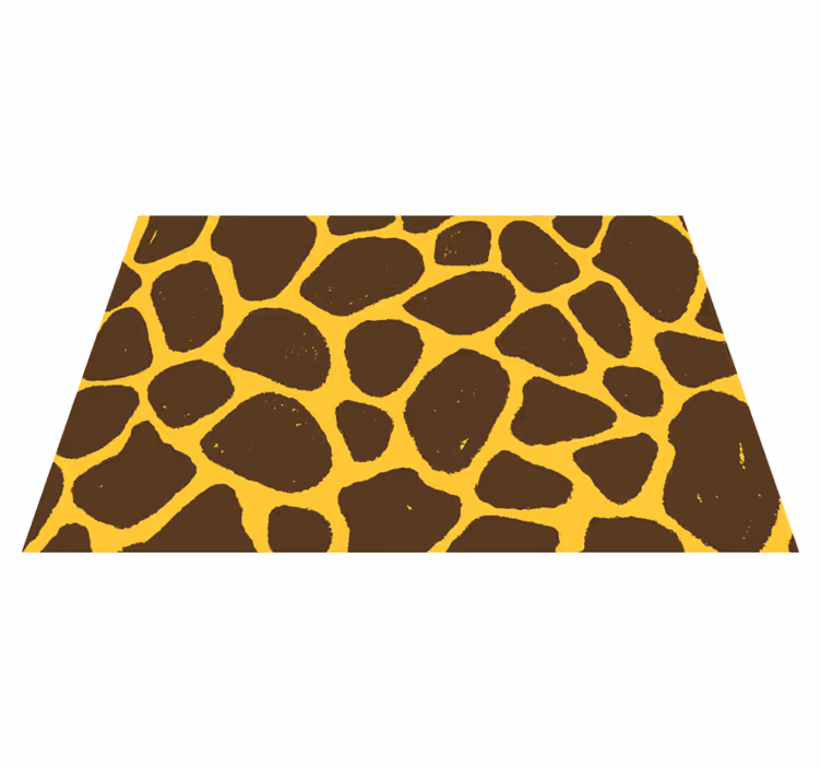 Zürafa desenli dokulu placemats - TenStickers