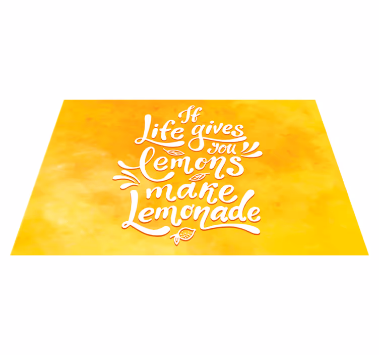 Canlı sana limon verirse limonata servis altlığı yap - TenStickers