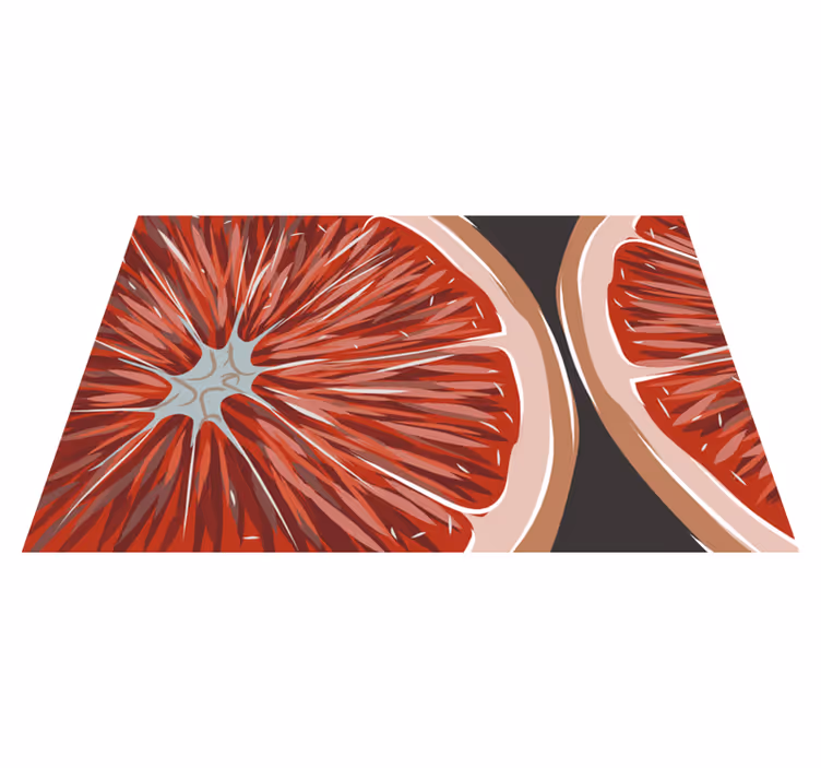 Greyfurt dilimleri vinil placemats - TenStickers