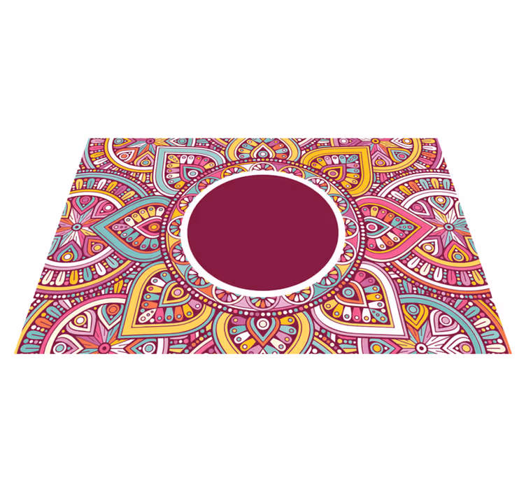 Mandala vinil servis altlıkları tasarlar - TenStickers