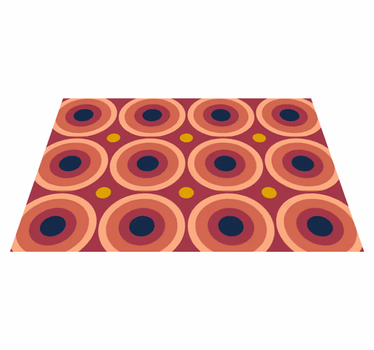 Orijinal amerikan servis - geometrik dairesel desen - TenStickers