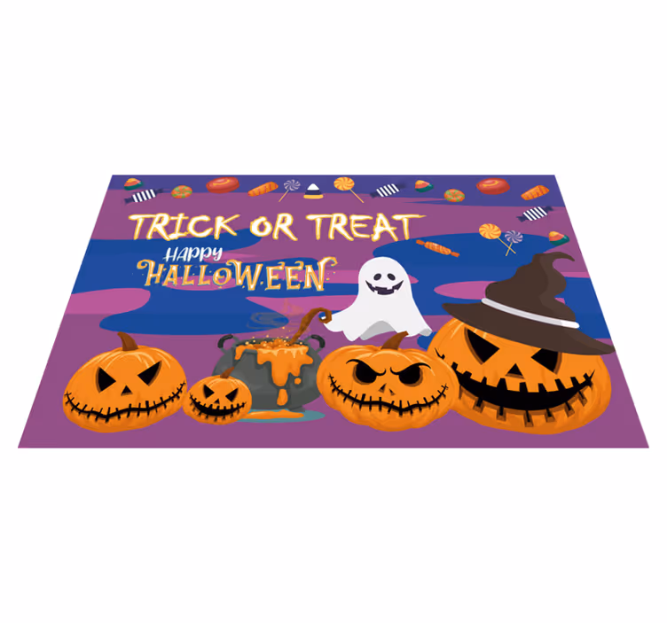 Cadılar bayramı desenli placemats kandırmak ya da tedavi etmek - TenStickers