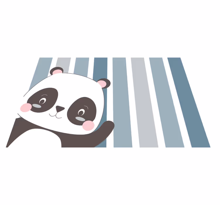 Mutlu panda çocuk placemats - TenStickers