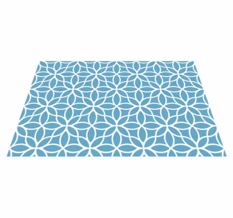 Doku efekti amerikan servis geometrik Çiçek motifi - TenStickers