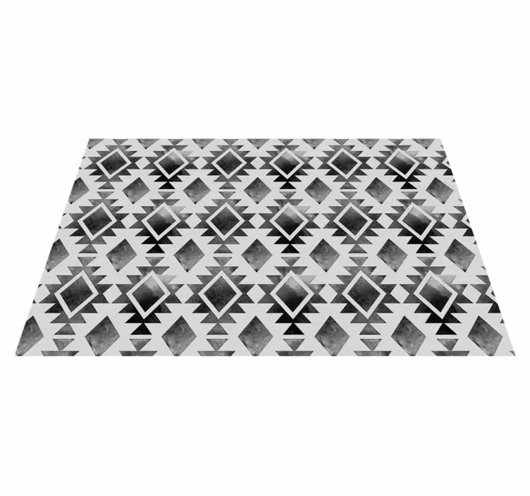 Doku efekti amerikan servis - geometrik monokrom desen - TenStickers
