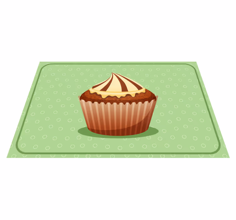 Vintage tarzı pastane orijinal placemats - TenStickers