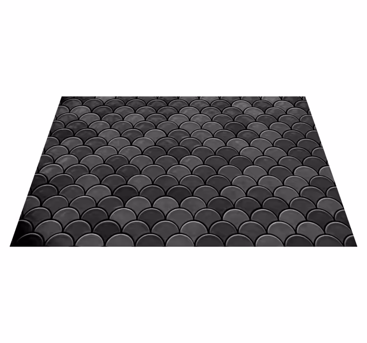 Siyah pullar dokulu placemats - TenStickers