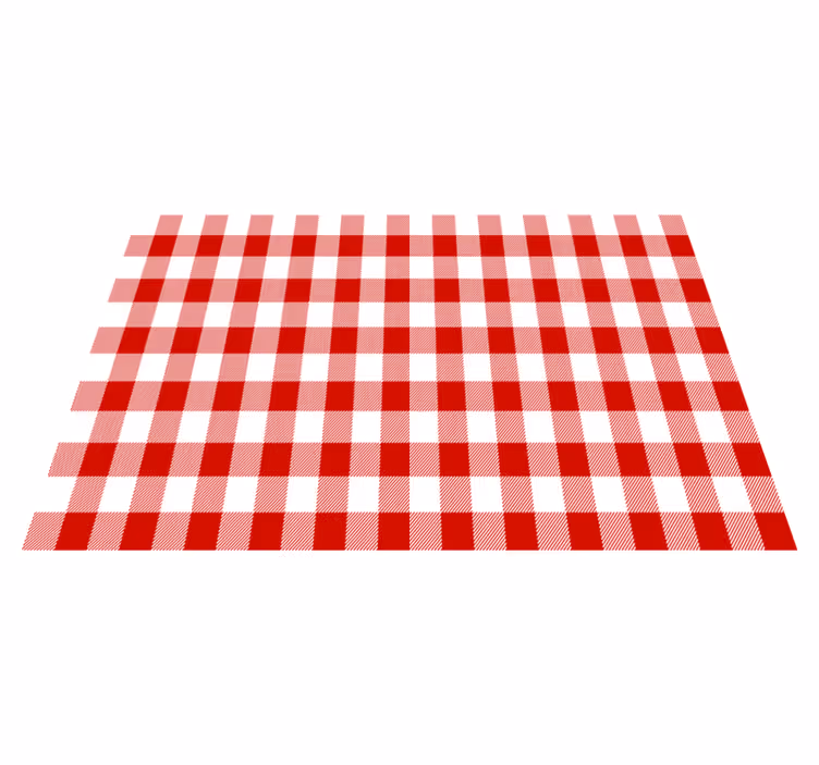 Restoran amerikan servis - geleneksel kare desen - TenStickers