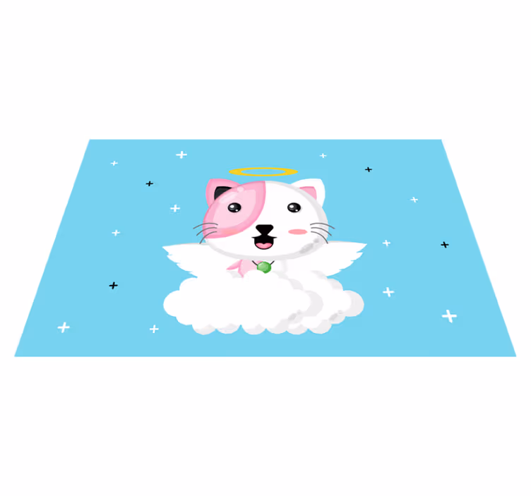 Çocuk amerikan servis sevimli kedi melek - TenStickers