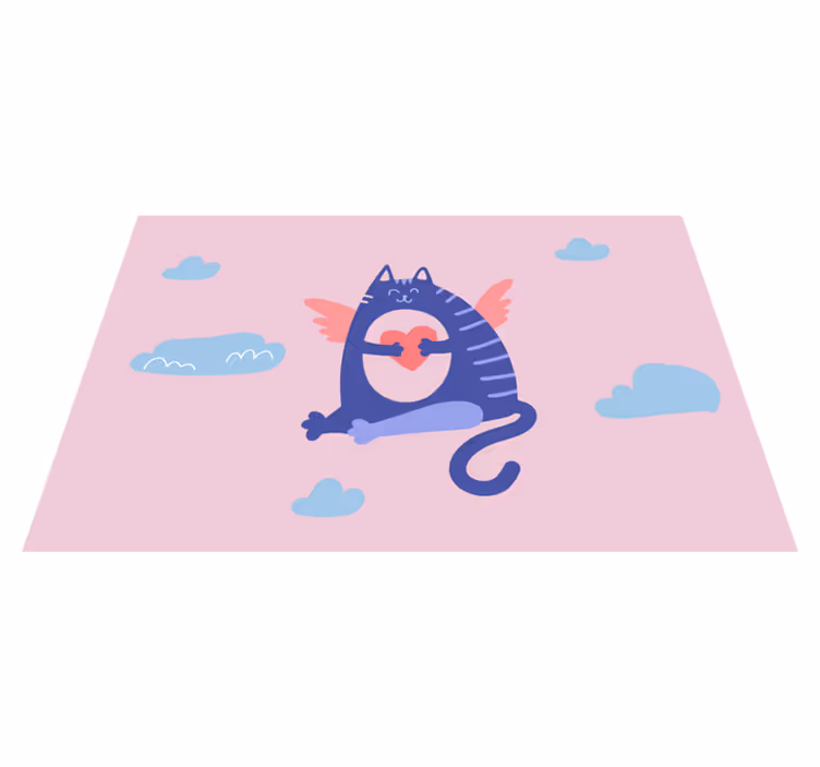 Güzel uçan kedi çocuk placemats - TenStickers