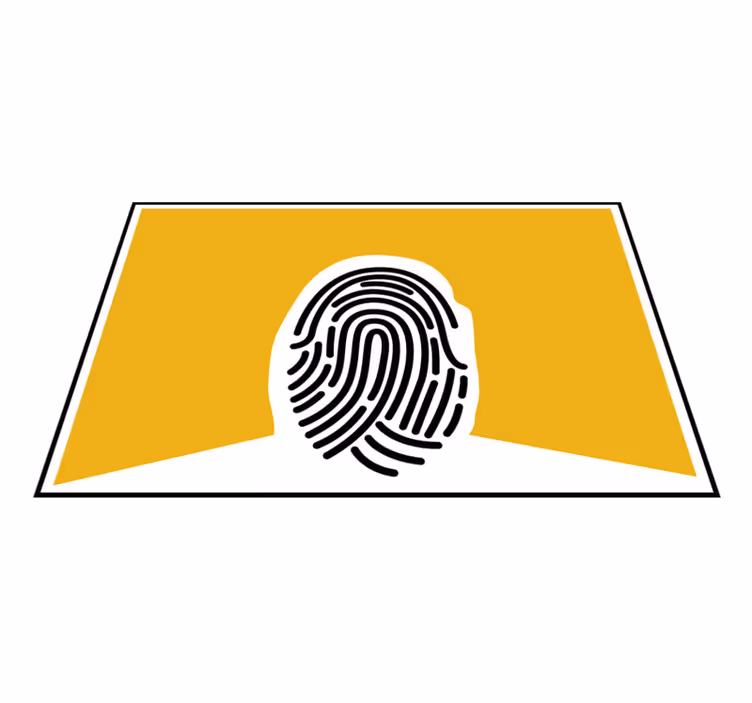 Orijinal amerikan servis - stilize parmak İzi grafiği - TenStickers