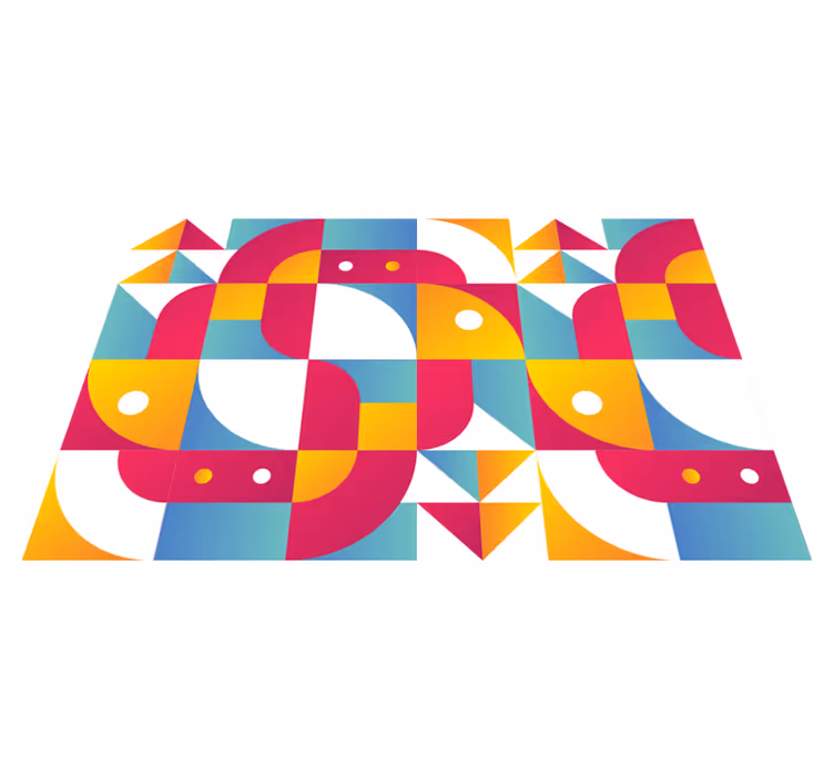 Modern amerikan servis - cesur geometrik desenler - TenStickers