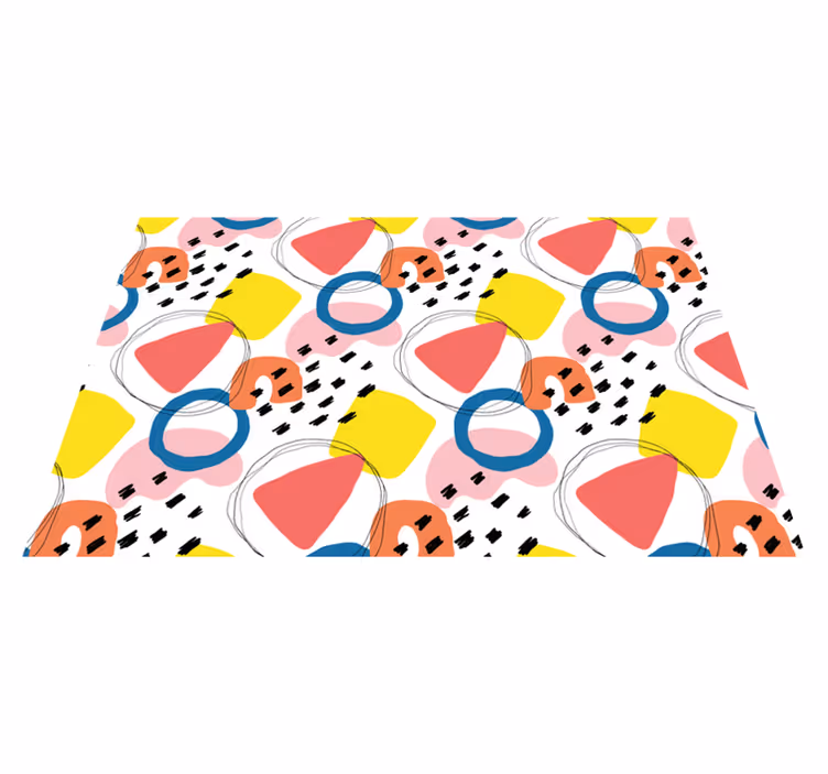 Modern amerikan servis - canlı geometrik unsurlar - TenStickers