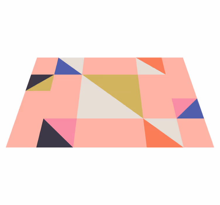 Modern amerikan servis geometrik renk bölümleri - TenStickers