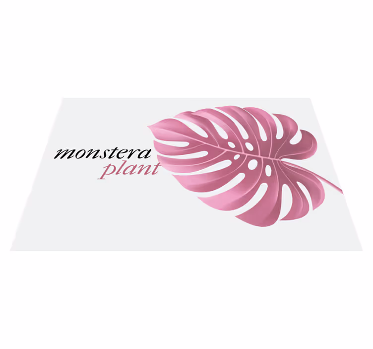Orijinal amerikan servis monstera yaprağı motifi - TenStickers