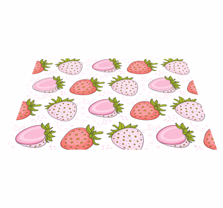 Orijinal amerikan servis pembe Çilek deseni - TenStickers