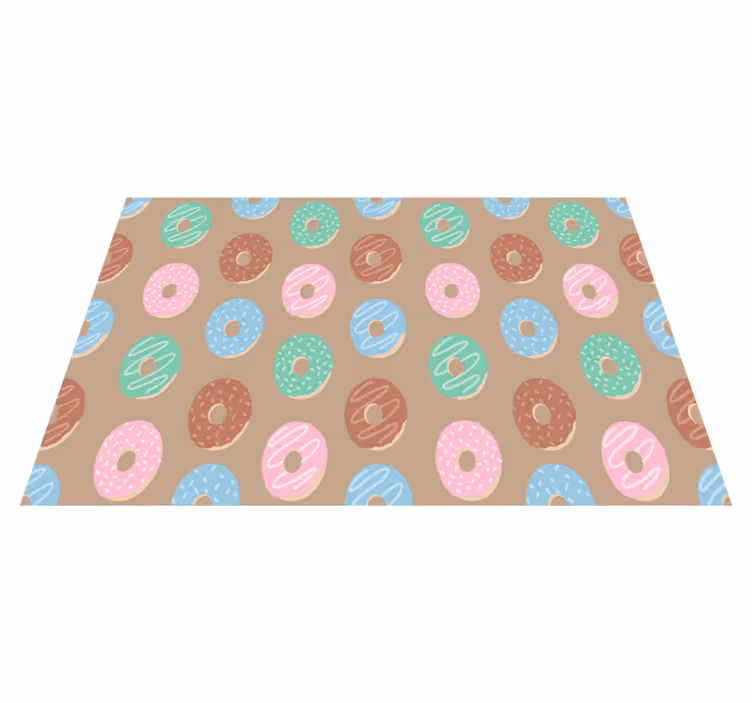 Orijinal amerikan servis - canlı donut deseni - TenStickers