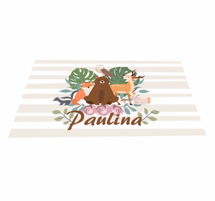 Çocuk amerikan servis - hayvanların neşeli toplantısı - TenStickers