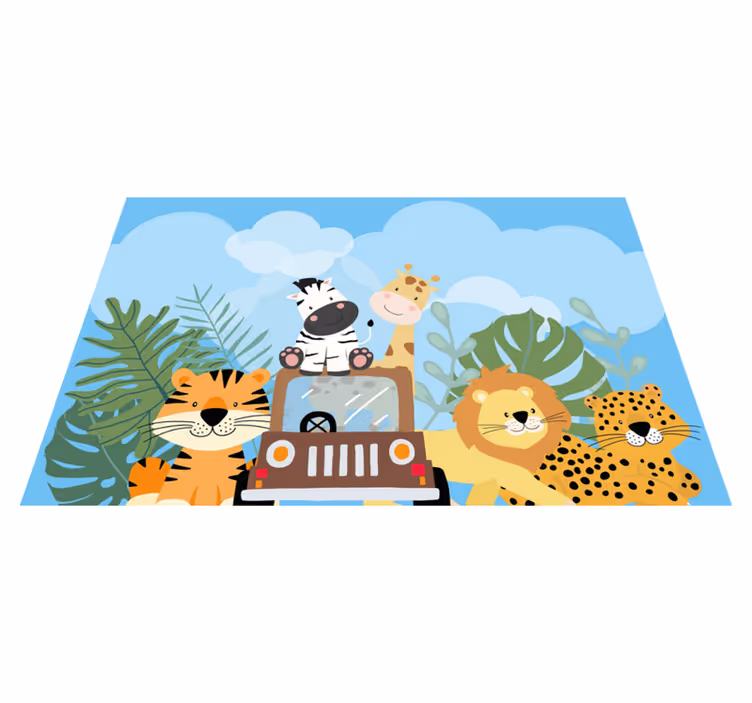 Safari hayvanları orijinal placemats - TenStickers