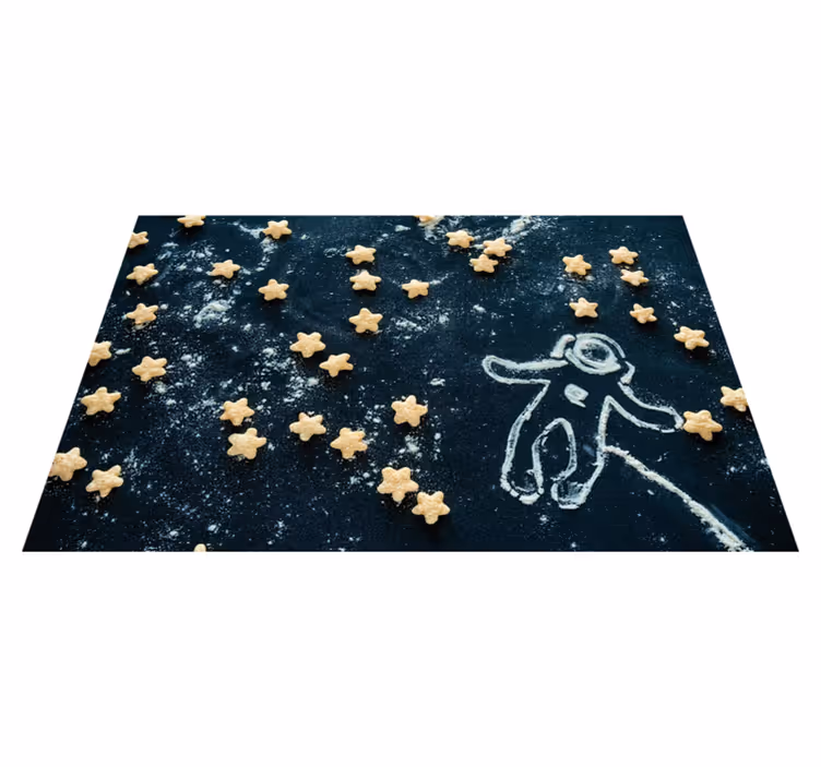 Çocuk amerikan servis astronot yıldız manzarası - TenStickers