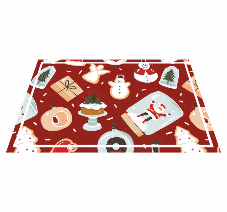 Noel amerikan servis - festif tatil motifleri - TenStickers