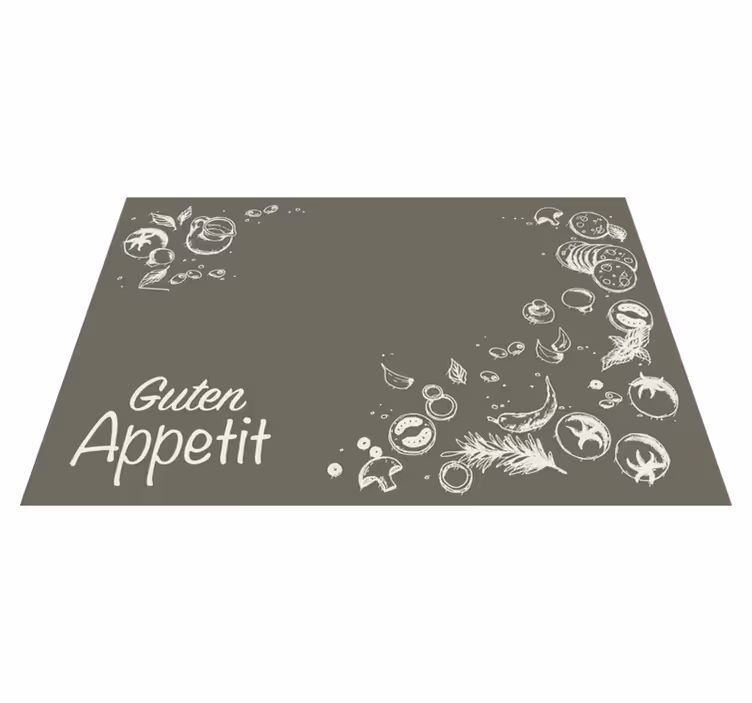 Afiyet olsun alıntı placemats - TenStickers