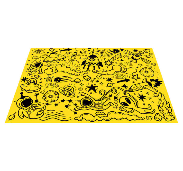Farklı uzay sembolleri orijinal placemats - TenStickers