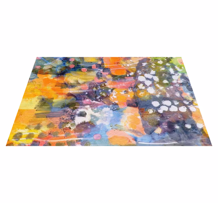 Soyut resim ve noktalar ev placemats - TenStickers