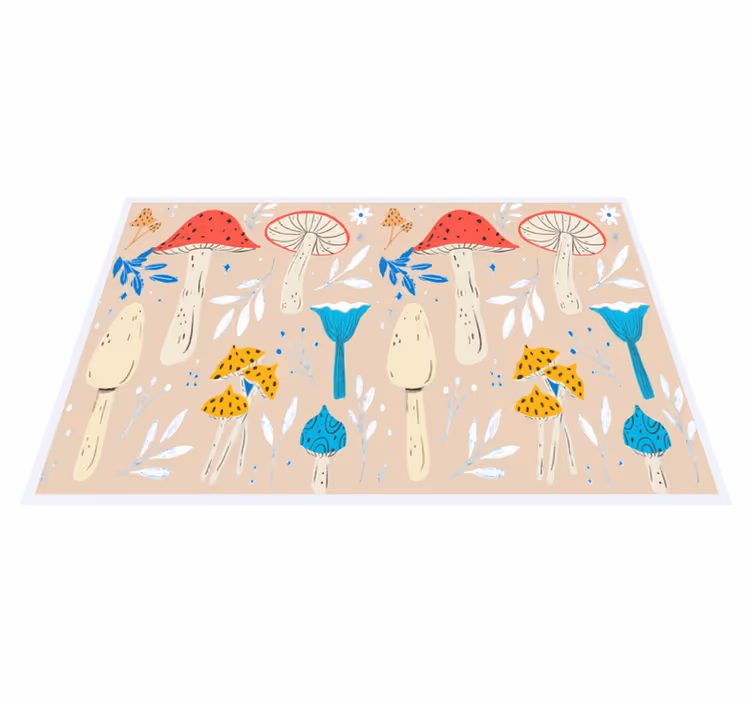 Klasik mantar bej arka plan placemats - TenStickers