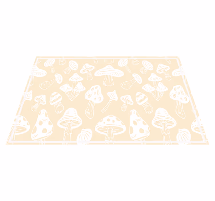 Bej mantar orijinal placemats tasarlar - TenStickers