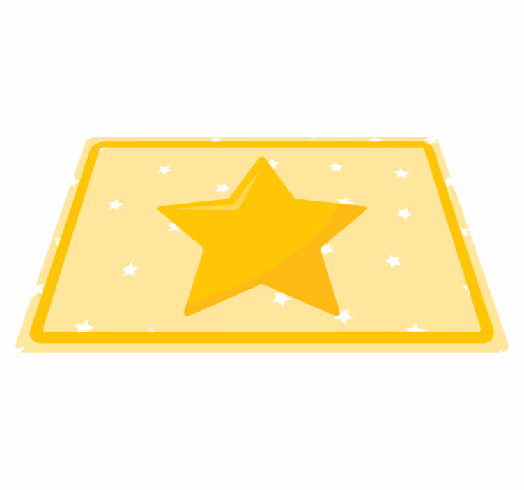 Çocuk amerikan servis renkli yıldız Şekli - TenStickers